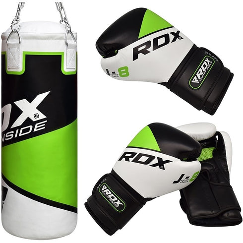 RDX 8GN UNFILLED PUNCH BAG WITH BOXING GLOVES-5
